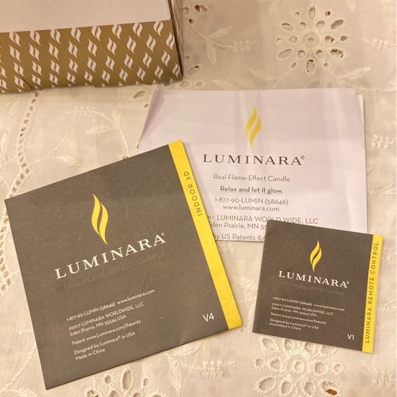 NWT LUMINARA Glitter Candle Pillar 5” tall RED ROSE PINK New in box Flameless! - Picture 5 of 8